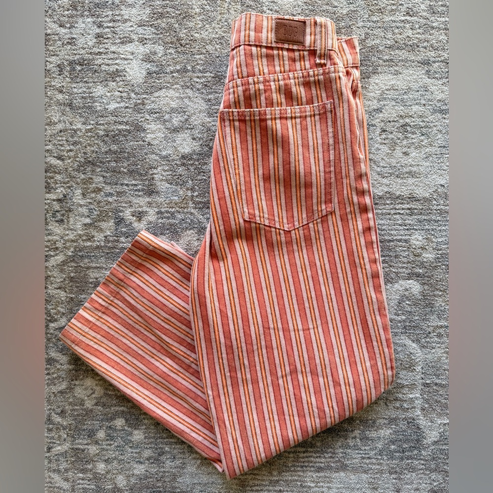 BDG High-Rise Baggy Striped Jeans